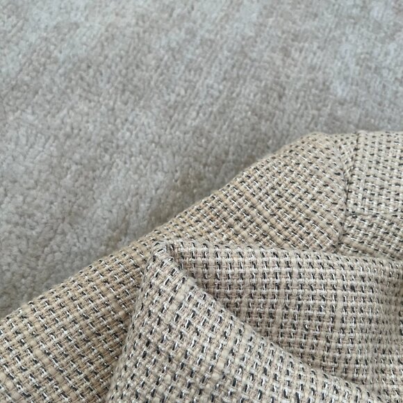 Calvin Klein Cotton Tweed Zip Up Blazer Work Jacket 4P Petite - Picture 7 of 10